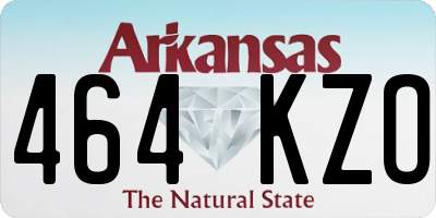 AR license plate 464KZO