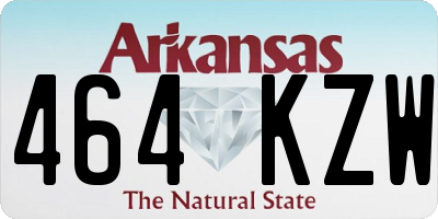 AR license plate 464KZW