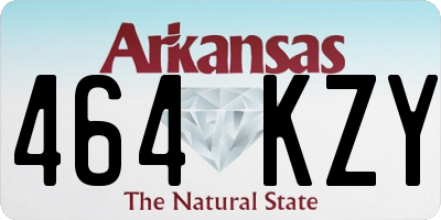 AR license plate 464KZY