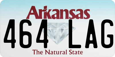 AR license plate 464LAG