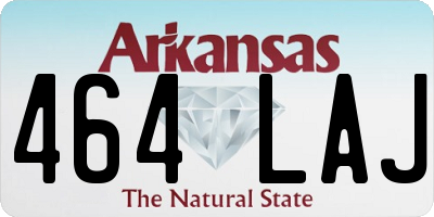 AR license plate 464LAJ