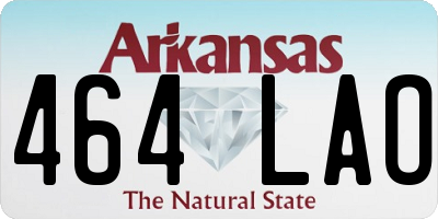 AR license plate 464LAO