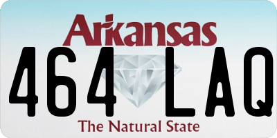 AR license plate 464LAQ
