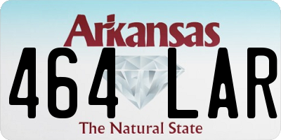 AR license plate 464LAR