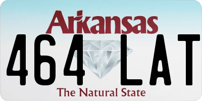 AR license plate 464LAT