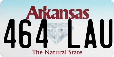 AR license plate 464LAU