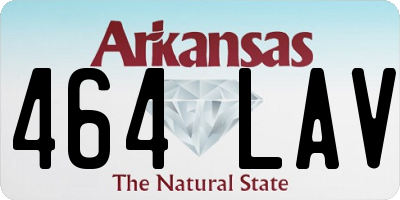 AR license plate 464LAV