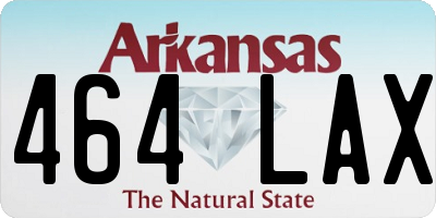 AR license plate 464LAX