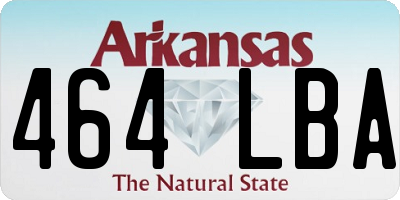 AR license plate 464LBA
