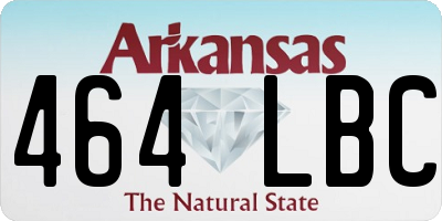AR license plate 464LBC