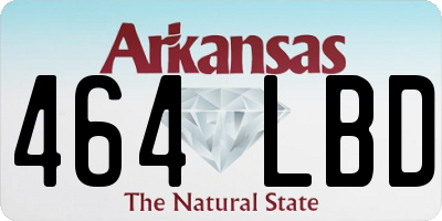 AR license plate 464LBD