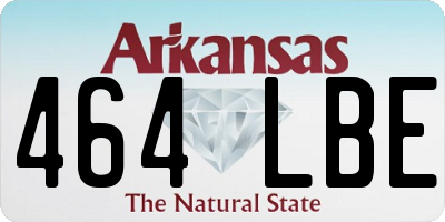 AR license plate 464LBE