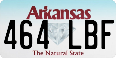 AR license plate 464LBF