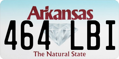 AR license plate 464LBI
