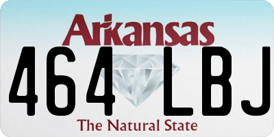 AR license plate 464LBJ