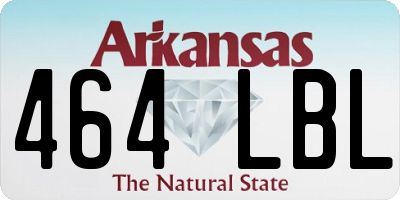 AR license plate 464LBL