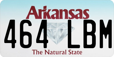AR license plate 464LBM