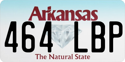 AR license plate 464LBP