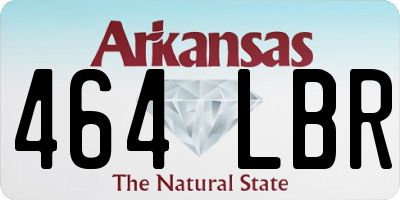 AR license plate 464LBR