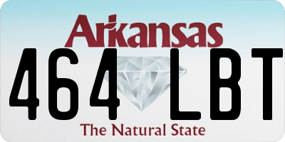AR license plate 464LBT