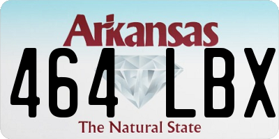 AR license plate 464LBX