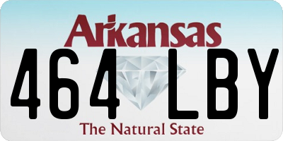 AR license plate 464LBY