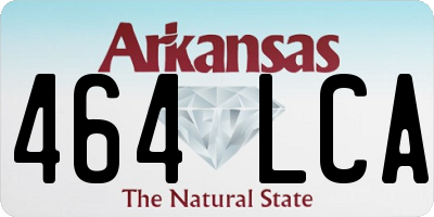 AR license plate 464LCA