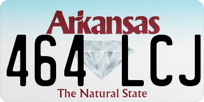 AR license plate 464LCJ