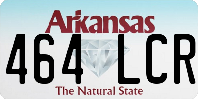AR license plate 464LCR