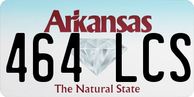 AR license plate 464LCS