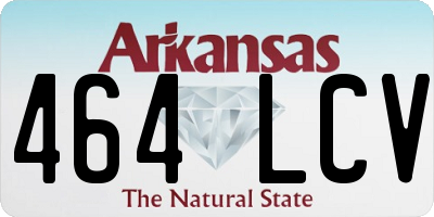 AR license plate 464LCV