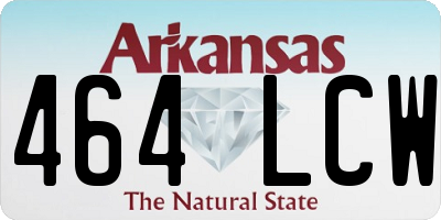 AR license plate 464LCW