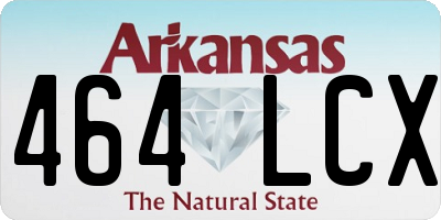 AR license plate 464LCX