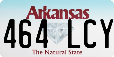 AR license plate 464LCY