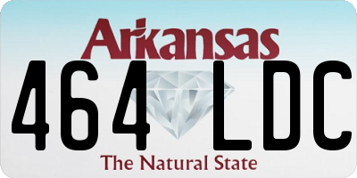 AR license plate 464LDC