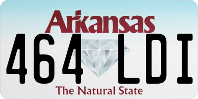 AR license plate 464LDI