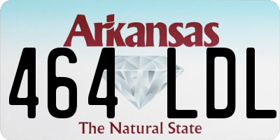 AR license plate 464LDL