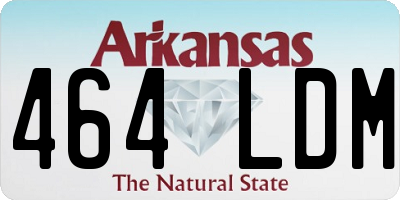 AR license plate 464LDM