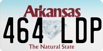 AR license plate 464LDP