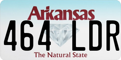 AR license plate 464LDR