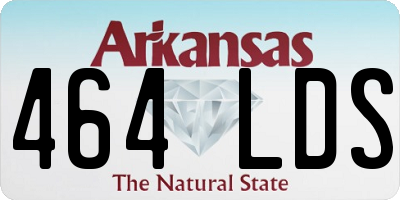 AR license plate 464LDS
