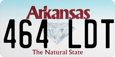 AR license plate 464LDT