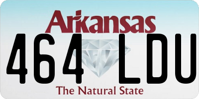 AR license plate 464LDU