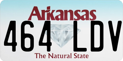 AR license plate 464LDV