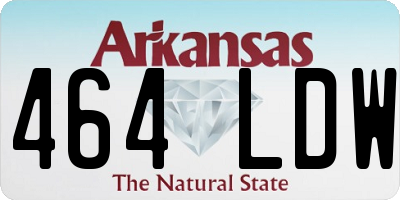 AR license plate 464LDW