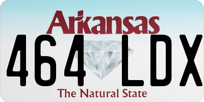 AR license plate 464LDX