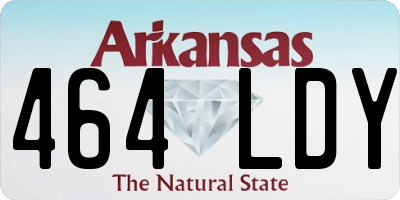 AR license plate 464LDY