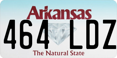 AR license plate 464LDZ
