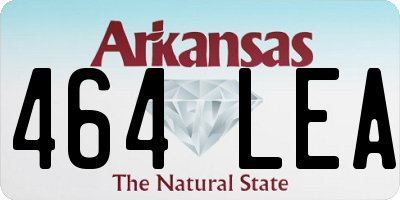 AR license plate 464LEA