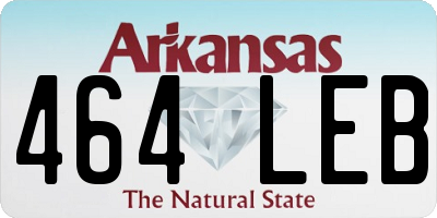 AR license plate 464LEB